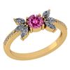Certified 1.11 Ctw Pink Tourmaline And Diamond 14k Yell