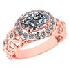 Certified 1.65 Ctw Diamond Wedding/Engagement 14K Rose
