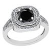 Image 1 : Certified 1.69 Ctw I2/I3 Treated Fancy Black and White