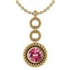 Certified 6.84 Ctw Pink Tourmaline Necklace For womens