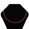 Certified 17.00 Ctw Ruby Necklace For Ladies 14K White