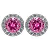 Certified 1.06 Ctw Pink Tourmaline And Diamond Platinum