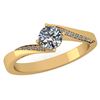 Image 1 : Certified 1.09 Ctw Diamond Halo Ring For Engagement New
