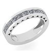 Certified 1.10 Ctw Diamond VS/SI1 Mens Band 18K White G