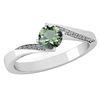 Certified 1.09 Ctw Green Amethyst And Diamond VS/SI1 14