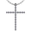 Certified 0.91 Ctw Diamond I1/I2 Cross Style Pendant Ne