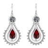 Image 1 : Certified 5.18 Ctw Garnet And Diamond SI2/I1 Dangling E