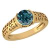 Certified 1.25 Ctw Treated Fancy Blue Diamond VS/SI1 14