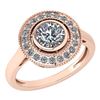Certified 1.12 Ctw Diamond Wedding/Engagement Style 14K