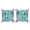 Certified 11.24 Ctw Genuine Aquamarine 14K Rose Gold St