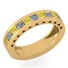 Image 1 : Certified 1.10 Ctw SI2/I1 Treated Fancy Yellow & White
