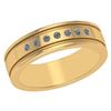 Certified 0.10 Ctw Diamond 18K Yellow Gold Halo Band