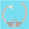 Image 1 : Certified 0.46 Ctw SI1/I2 Diamond 18K Rose Gold Charm B