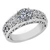 Image 1 : Certified 1.45 Ctw Diamond Engagement /Wedding 14K Whit