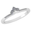 Image 1 : 0.13 Ctw Diamond 14k White Gold Halo Ring