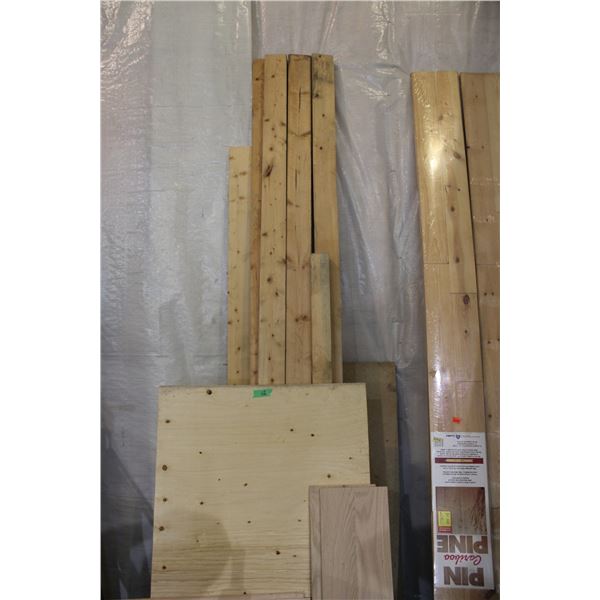 Various Lumber (2x4) and Other Plywood 19" - 8 ft
