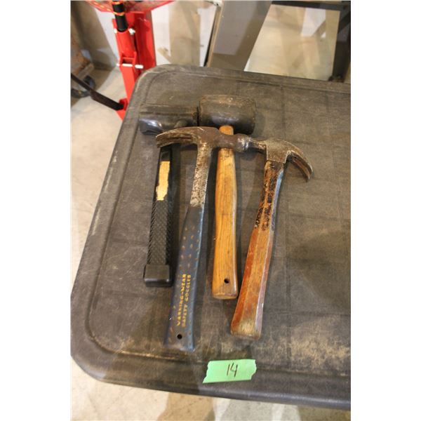 Framing Hammer, Rubber Mallets total 4