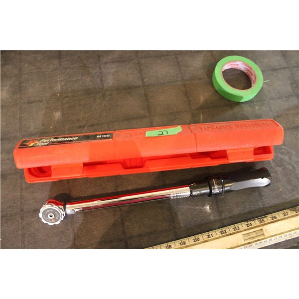 Performance Tool Torque Wrench and Case