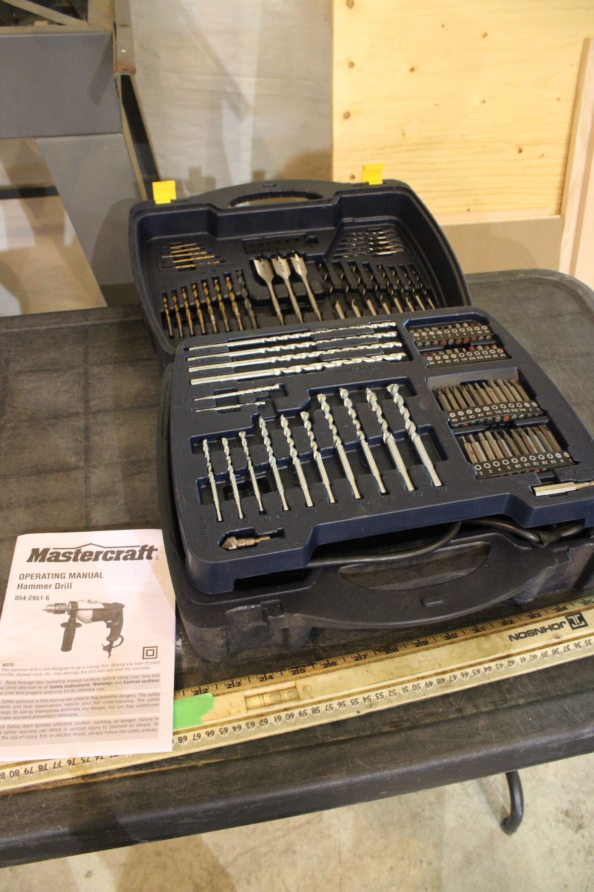 Mastercraft Rip Hammer Mastercraft Hammer Drill Set with Bits Case and Manual