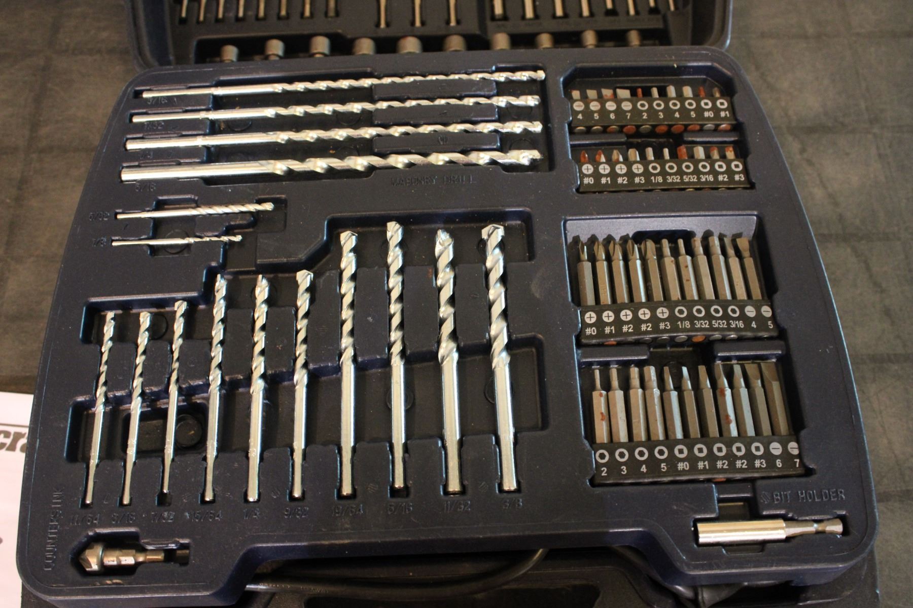 Mastercraft Hammer Drill Set with Bits Case and Manual