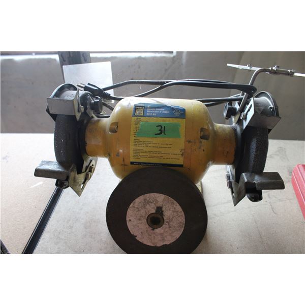 6" Bench Grinder Power Fist with Extra Grinding Disc