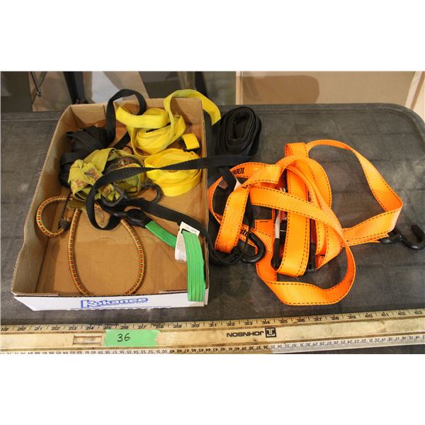 6 Ratchet Straps (2 has ratchets)