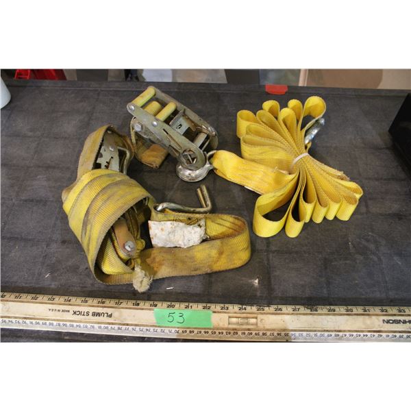 Tow Strap, Ratchet Strap and Ratchet