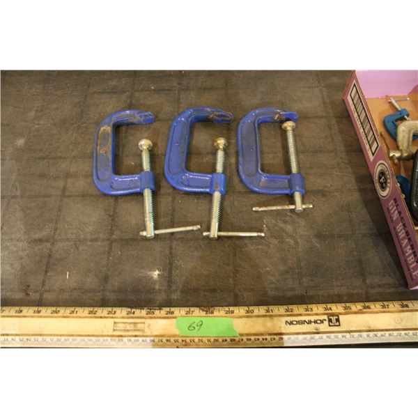 (3) 4" Clamps