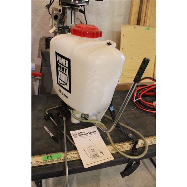 Power Fist 15 Litre Back Back Sprayer