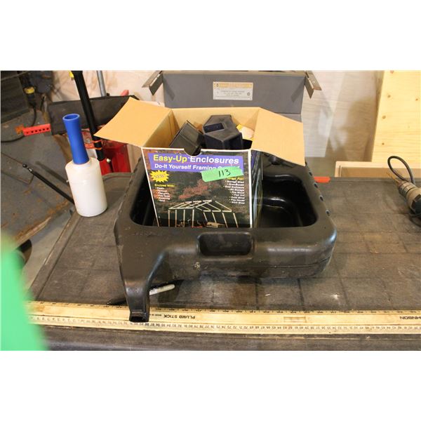 Oil Pan Drain Pan Plus Easy Up Enclosures