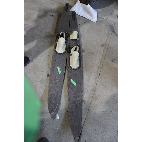 Cascade Wooden Water Skis 68" Long