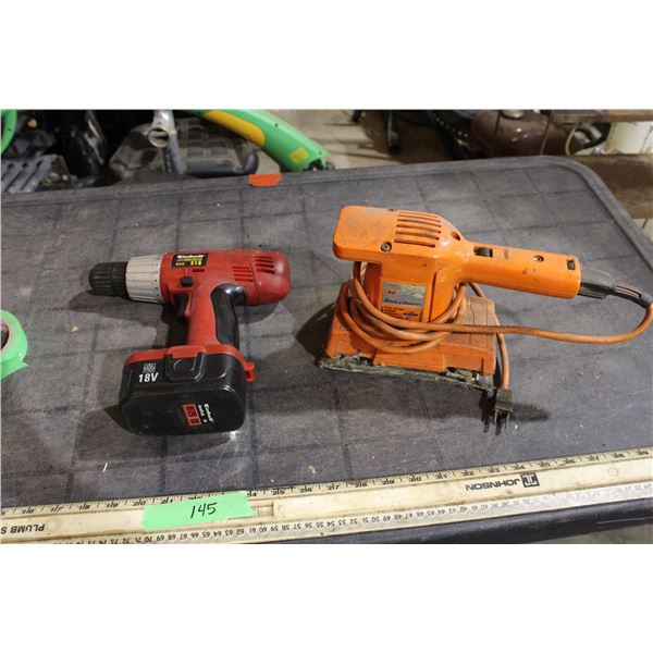 Einhell 18V Plus Black and Decker Sander