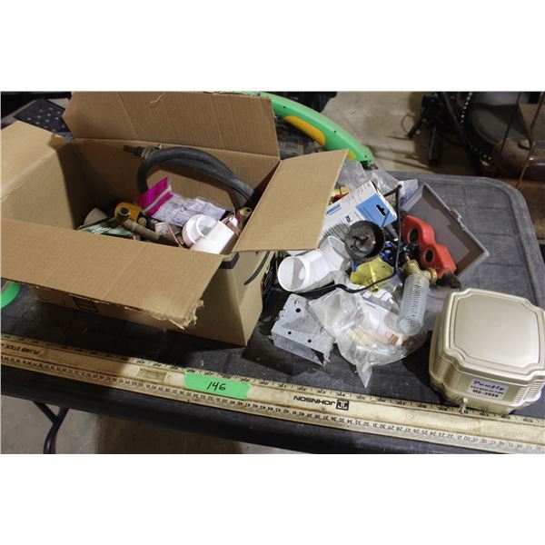 Air Pump, Brass Fittings, Plumbing Related Plus Misc