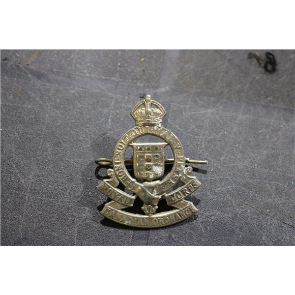 Vintage Royal Corps Canadian Ordnance Badge