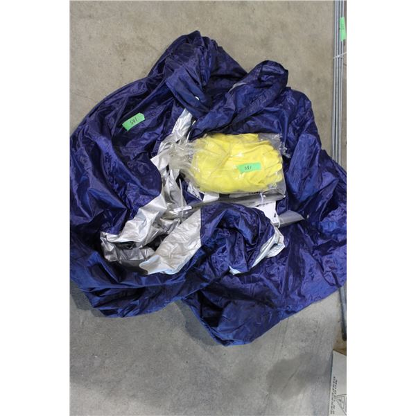 Tent Missing Pegs Plus New Gloves