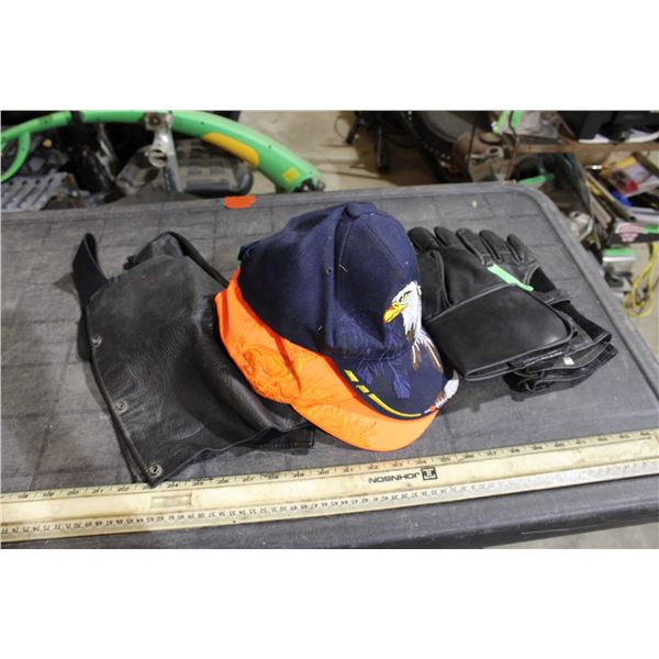 Leather Gloves, Hats, Misc
