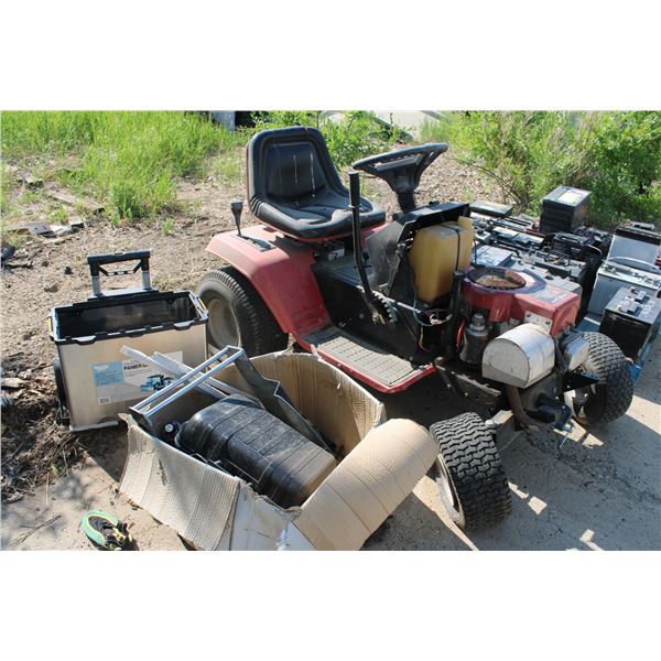 Storage Container, Propane BBQ, Lawn Mower 42" Cut 14.5HP Briggs and Straton