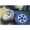 Image 5 : 33.3 x 12.5 R17 Firestone Destination Tires On Rims Possibly Dodge Rims (4 Tires and Rims 1 Tire Is.