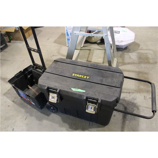 Mastercraft 27L Plus Stanley Storage Box (29x19) Both on Wheels