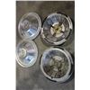 Image 4 : Set of 4 Vintage Hubcaps