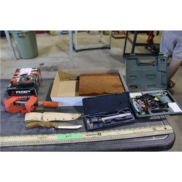 Tailgate Net, Clamp, Calliper, Knife Plus Misc