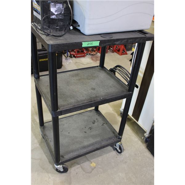 Plastic Cart (No Contents) on Casters (18x41)