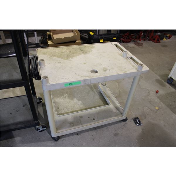 Plastic Cart on Wheels (35" x 24" x 27" Tall)