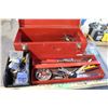 Image 1 : Metal Tool Box with Tolls and Electrical Related Items
