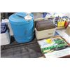 Image 4 : Two Small Coolers, Water Jug, Cutlery and Misc