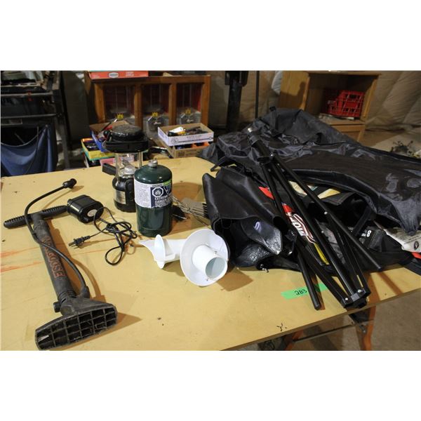 Bike Tire Pump, Camping Related and Misc