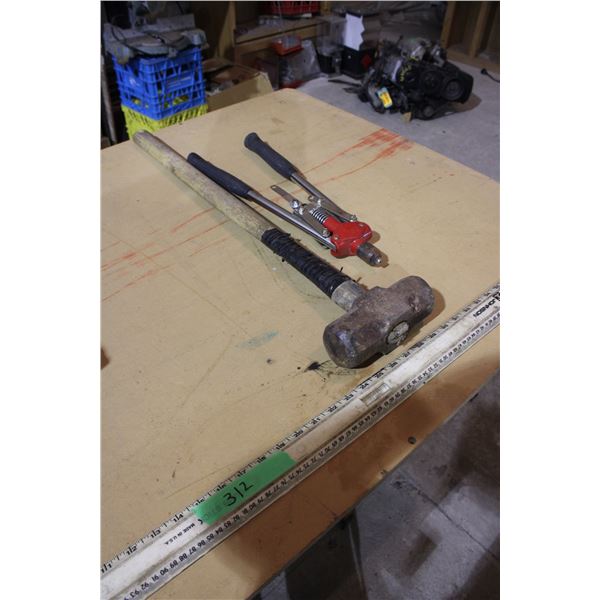 Riveting Tool and Sledge Hammer