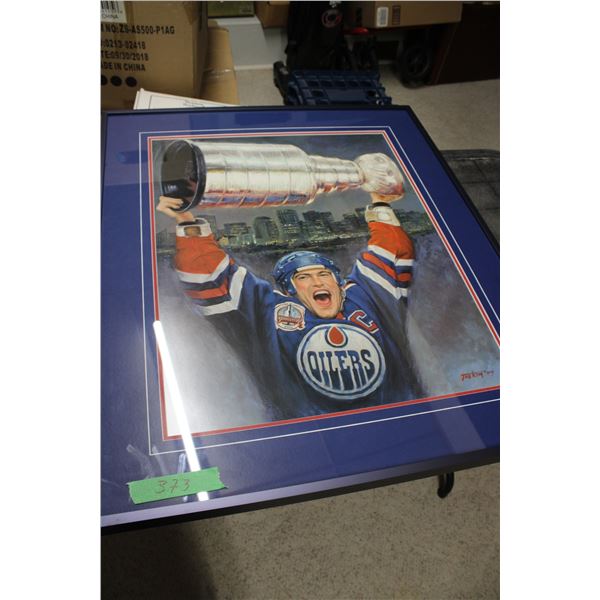 Messier Picture in Frame 29.5' x 25" Signed Tag Kim 07