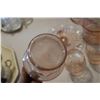 Image 6 : Vintage Depression Pink Glass Pitcher, Tray and Cups