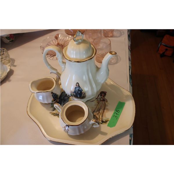 Vintage Homemade Tea Set Ceramic